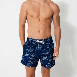 กางเกงขาสั้นชายแบบสั่งทำพิเศษ ระบายอากาศได้ดี เหมาะสำหรับใส่ไปชายหาด มีเชือกผูก เอวยืดหยุ่น ไม่ยับง่าย - Product Image 5