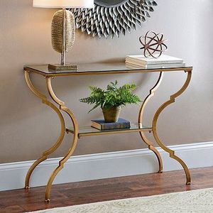 Table console en métal de style industriel avec tiroirs, parfaite pour le bureau, la maison et le salon, le stockage et la décoration - Product Image 5