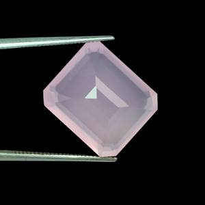 Aspecto impresionante Cuarzo Rosa facetado Calcedonia Piedra preciosa Corte Esmeralda Cuarzo Rosa Piedra preciosa suelta Forma de Octágono Precios al por mayor Gemas - Product Image 4