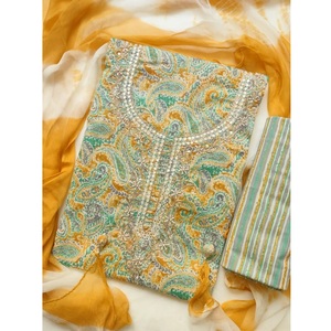 Nueva Colección 2026, Venta al por Mayor, Traje de Salwar Kameez de Lino Bordado de Diseño Elegante para Mujer, 3 Piezas, Sin Coser, Antiarrugas, para Bodas - Product Image 6