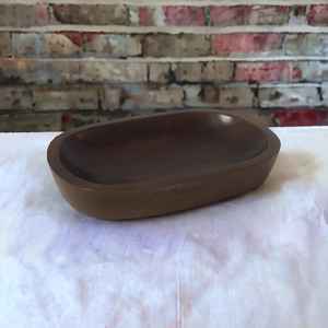 Bol à fruits à salade en bois de manguier brun de luxe Ensembles de vaisselle écologiques sculptés à la main uniques pour cuisine de ferme Vintage - Product Image 6