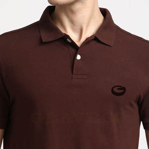 Nuevo estilo personalizado para camiseta Polo Patrón sólido Mejor material Tejido de punto Ropa informal para su propio diseño - Product Image 5