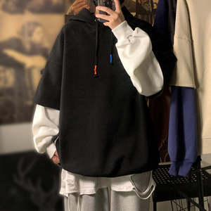 Sudadera gruesa con capucha para hombre, ropa de calle gruesa de lana, holgada, personalizada, de talla grande - Product Image 4