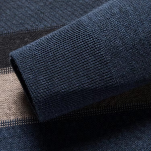 Pull en laine 100% personnalisé avec logo OEM, mode décontractée, tricot pour homme, haut, pull à col rond, pull en tricot pour homme - Product Image 6