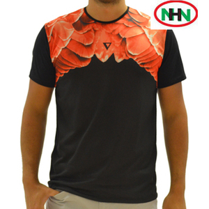 Camiseta deportiva para adultos, ropa de secado rápido de poliéster en blanco, con impresión de fotos por sublimación, colorida, lisa, de malla - Product Image 4
