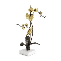 Sculpture d'inspiration naturelle en métal noir audacieux Ornement de table contemporain Accent artistique créatif pour les maisons élégantes