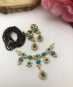 Premium Pearl <b>Mangalsutra</b> Sets With Chain Beautiful And Latest <b>Design</b> Ideal For Wedding, Festive Occasions Party Wear Pendants - Product Image 6