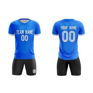 Wholesale Custom Sublimation 100% Polyester Breathable Soccer Jersey High Quality Unisex Soccer Wear Set Football Player Name - Product Image 1