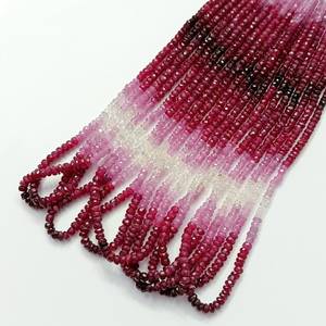 Mozambique <span class=keywords><strong>Ruby</strong></span> Bóng Mờ Mặt Rondelle Đá Quý Hạt 2.5-3.5Mm Tự Nhiên Của <span class=keywords><strong>Ruby</strong></span> Đá Hạt Đối Với Trang Sức Làm Bằng Số Lượng Lớn Nhà Cung Cấp - Product Image 3