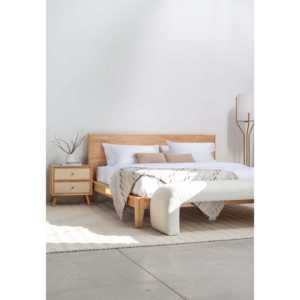 Lit en bois clair avec menuiserie japonaise Kohana - Product Image 1