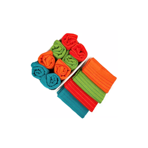 Toalla de cocina Multicolor a rayas para Salsa, tejido de gofres, paño de cocina de la India - Product Image 1