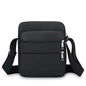 Sac à bandoulière unisexe de forme carrée Mini sac à main de voyage en toile légère de créateur avec sangle réglable Toile tendance étanche - Product Image 4