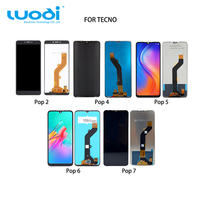 Customized Support Mobile Phone Lcds Oled Incell for Tecno Pop 1 2 3 4 5 6 7 Lite Pro Screen Display Replacement
