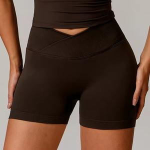 Shorts de Algodón Sólido Casuales de Verano para Mujer, Transpirables, de Cintura Alta y Holgados, Venta al Por Mayor Personalizada - Product Image 6