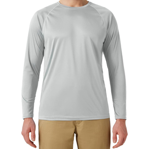 Professionnel personnalisé impression coton à manches longues Raglan T-shirt séchage rapide respirant hommes plaine Gym mince Fitness à manches longues T-shirt - Product Image 1