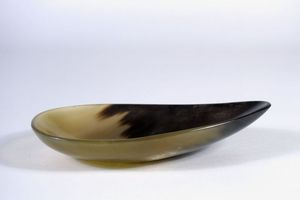Attractive Polished Carved Buffalo Horn <b>Serving</b> Bowl with Waterproof <b>Spoon</b> for Kitchen Use for Christmas New Year From India - Product Image 3