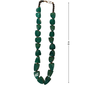 สร้อยคอลูกปัดลายมรกตประดับด้วยเม็ดเพชรทันสมัยเหมาะสำหรับเป็นของขวัญ - Product Image 3