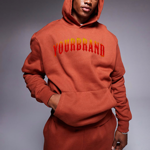 Sudadera con Capucha Extra Grande de Corte Cuadrado, de Felpa de Algodón, Gruesa, con Hombros Caídos, Personalizada para Hombre - Product Image 1