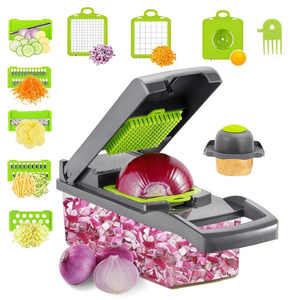 16 in 1 Good Quality Kitchen Tool Multifunctional Vegetable Cutter Potato &amp; <strong>Onion</strong> Slicer Chopper With Stainless Steel Blade - Product Image 1
