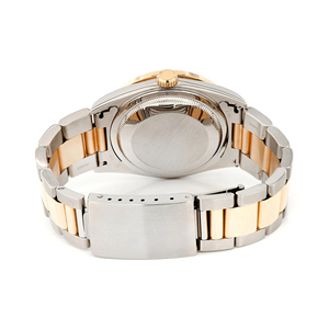 Montre en quartz de style Dubaï avec cadran en verre et bracelet en or jaune - Product Image 5