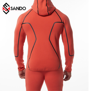 ชุดออกกำลังกายยืดได้ระบายอากาศได้ดีสำหรับฤดูใบไม้ผลิชุดออกกำลังกายสำหรับผู้ชายขนาดพลัสไซส์ออกแบบได้ตามต้องการ - Product Image 2