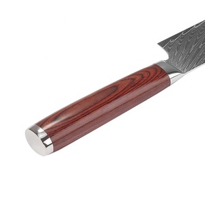 มีดทำครัวเหล็กดามัสกัสเหล็กสแตนเลสมีดทำครัวคมมากทำตามคำสั่งซื้อจำนวนมาก - Product Image 6