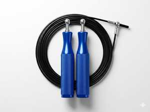 Cuerda de Saltar de Alta Velocidad con Mango de Aluminio, Cable de Acero Recubierto de PVC de 3 mm, Cuerda de Saltar con Rodamientos de Bolas para Fitness, CrossFit y Entrenamiento - Product Image 5