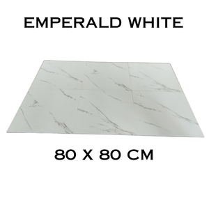 Emperald กระเบื้องปูพื้นพอร์ซเลนผิวด้านสีขาวขนาด80x80ซม. | หินอ่อนมีลักษณะเป็นแมตต์สำหรับห้องนั่งเล่นห้องนอนและสำนักงาน - Product Image 3