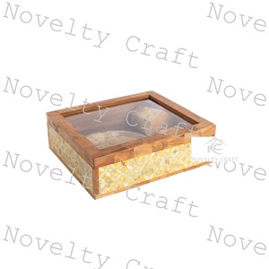 Quemador de incienso de lujo de Dubái, juego de regalo, regalo de perlas de resina de madera con decoración, paquete de caja de regalo, regalos novedosos - Product Image 5
