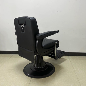 Nouveau STOCK Fauteuil de barbier professionnel en cuir synthétique robuste, design moderne, luxe, pour salon de coiffure, atelier de coiffure, salon - Product Image 2