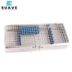 Plateau en acier inoxydable avec boîte de stérilisation à couvercle utilisé dans le plateau de stérilisation hospitalier pour instruments de SUAVE SURGICAL INSTRUMENTS - Product Image 4