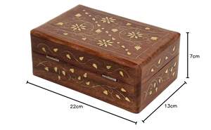 Caja de Joyería de Madera Personalizable, Pulida a Mano, con Bordes Redondeados y Lisos, para Exhibición en Hogar, Oficina o Boutique - Product Image 2