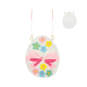 Sac à bandoulière mini cœur arc-en-ciel Summer Love pour filles, sac à main pour enfants avec paillettes, sac à perles de qualité supérieure - Product Image 2