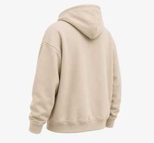 เสื้อฮู้ดดี้ปักลายหัวกะโหลกสไตล์วินเทจแบบโอเวอร์ไซส์ สีครีม - Product Image 5