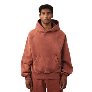 ชุดวอร์มผ้าฟลีซคอตตอน 100% คุณภาพสูง ล้างสีแบบแอซิดวอช สำหรับผู้ชาย ใส่สบาย ระบายอากาศได้ดี เหมาะสำหรับฤดูหนาว - Product Image 2