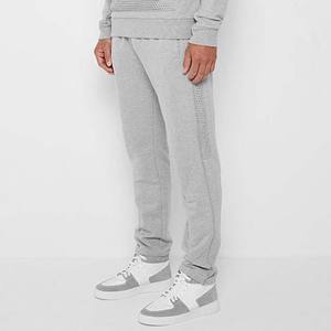 Pantalon de sport pour homme OEM personnalisé de haute qualité, jogging d'extérieur, taille élastique, imperméable, coupe droite, design rayé incurvé, décontracté - Product Image 1