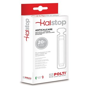 Kal Stop PAEU0094 Limpiador de Vapor para Suelos y Desincrustante de Un Solo Uso, 20 Viales de 5 ml para Mopa de Vapor Polti - Product Image 1