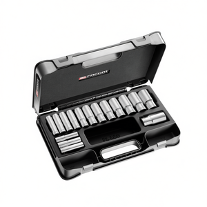 Juego de llaves de vaso métricas de 6 puntas de largo alcance Facom de 1/2'' y 16 piezas - Product Image 2