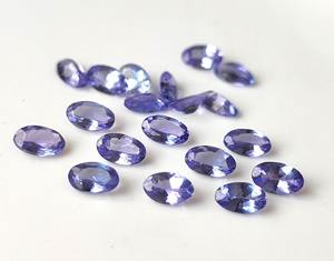 3x5mm-8x10mm tanzanite ธรรมชาติพลอยหลวมเจียระไนทรงรีสำหรับทำเครื่องประดับ - Product Image 3