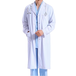 Uniformes Médicos Blancos Personalizables de Fábrica para Hospitales y Laboratorios, Envío Directo, Batas de Laboratorio Blancas para Doctores y Enfermeras - Product Image 4