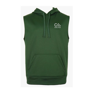 Alta calidad de trabajo sin mangas Fitness Wear Hoodie hombres gimnasio desgaste Stringer chaleco entrenamiento sin mangas poliéster Hoodie - Product Image 1