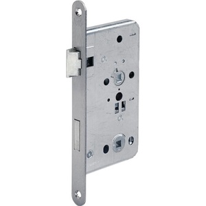 Cerradura de Embutir para Puerta Interior 515 BAD de Acero Inoxidable Redondeada DIN Izquierda Clase 3 de Zinc Fundido a Presión 24/60/78/8 mm BKS - Product Image 1