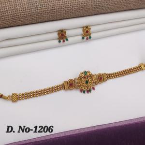 Modern Minimal <b>Women</b> Choker <b>Set</b> with Earrings Fashion <b>Jewelry</b> <b>for</b> Casual Office and Party Use Available <b>for</b> Wholesale Price - Product Image 5