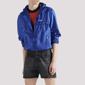 Mismo diseño delantero y trasero Pullover Hood Nylon Track Anorak Chaqueta cortavientos impermeable para chaqueta de senderismo al aire libre - Product Image 6