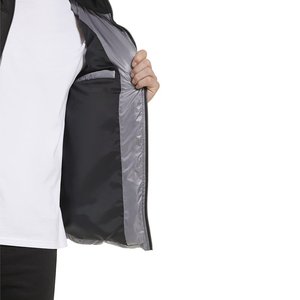 High Quality Canvas Windproof Winter Puffer Jackets Casual Stylish Stand Collar Zipper Front Logo Custom Design Wholesale Men's - Product Image 5