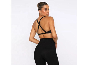 Sujetador deportivo para mujer con logotipo personalizado, precio de reventa de alta calidad, ropa deportiva para gimnasio, ropa deportiva ligera y transpirable de talla grande para mujer - Product Image 5