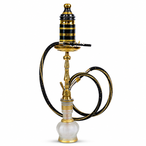 Chichas miniatures de luxe mexicaines en laiton massif doré, design portable en verre, technique de laque, haute qualité - Product Image 1