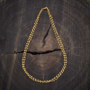 Beautiful Pearl-Encrusted Ball-Shape Temple Chain <b>Necklace</b> - Product Image 1