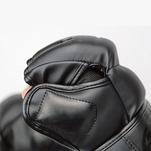 Guantes de Kick Boxing MMA Unisex, Material PU, Cierre de Gancho y Bucle, Absorción de Humedad, Transpirables, Soporte para Muñeca, Acolchados con Absorción de Impactos - Product Image 6