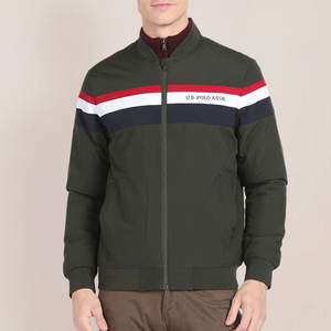 2025 Best Selling Men's Bomber <b>Jacket</b> with Stand Collar Unique Style Full Sleeve Embroidery Logo OEM Service Men's Clothing - Product Image 5